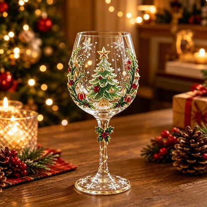 🎁Christmas 3D Wine Glass Collection Gift Box Set✨