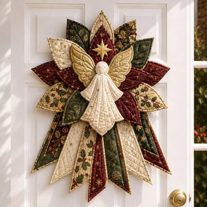 ❤️ Holiday Celebration 50% OFF 🎄 – Festive Quilted Christmas Door Hanging DIY Sewing Kit