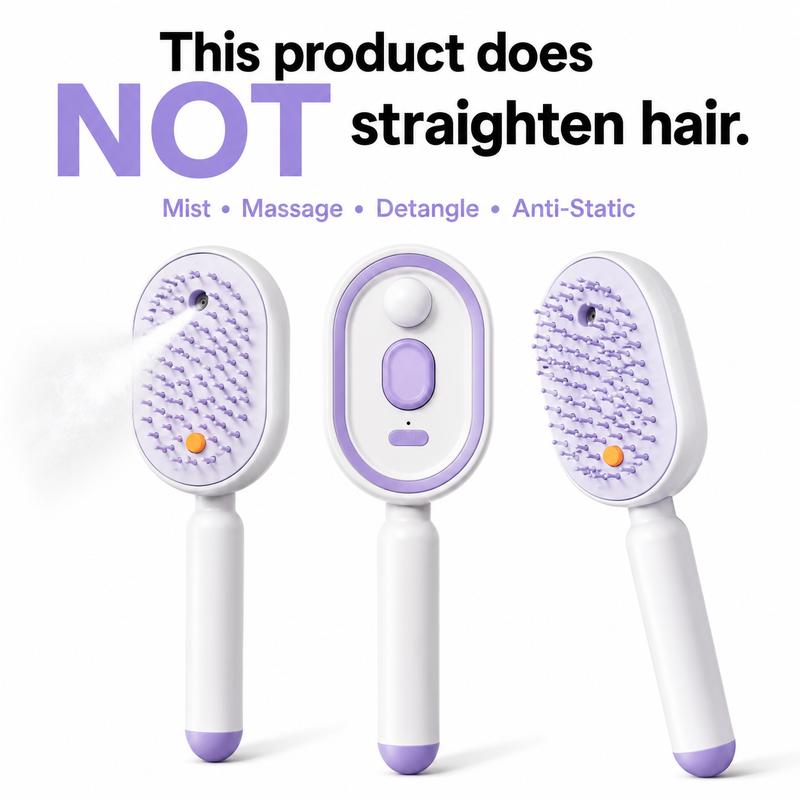 Electric Spray Massage Comb With Essential Oil