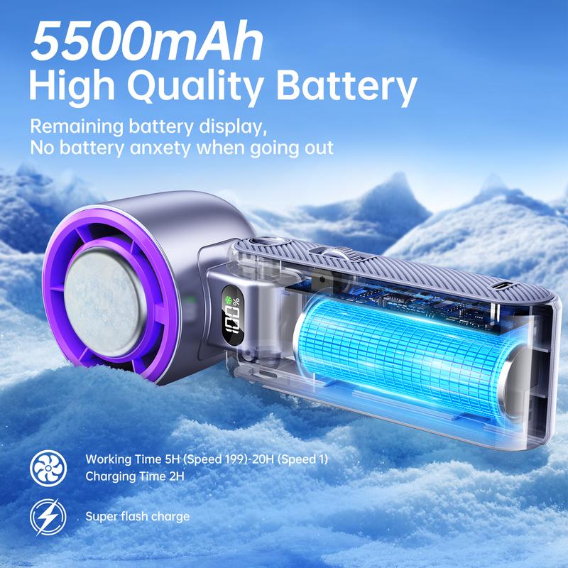 Mini Handheld Fan 120 Speed Portable Bladeless Fans