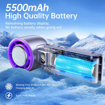 Mini Handheld Fan 120 Speed Portable Bladeless Fans