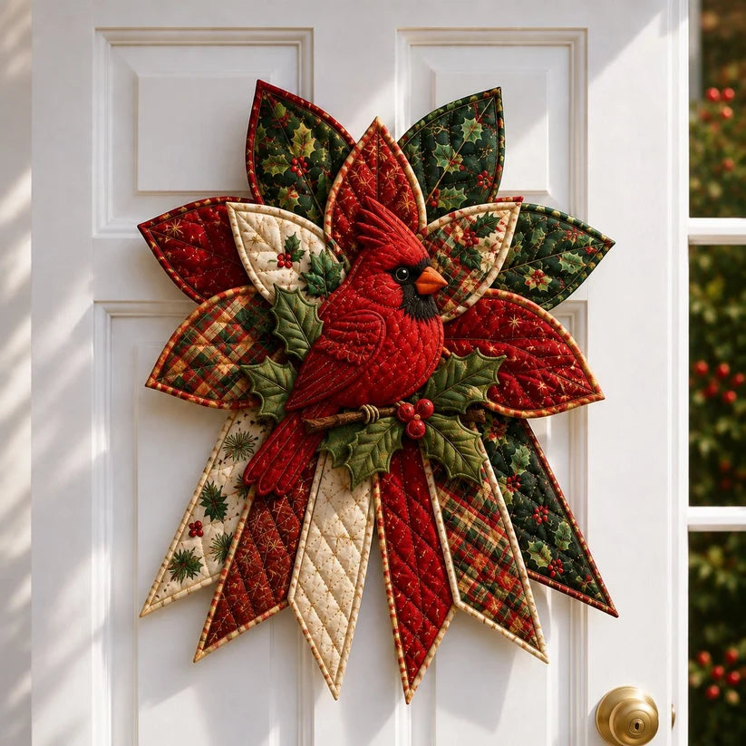 ❤️ Holiday Celebration 50% OFF 🎄 – Festive Quilted Christmas Door Hanging DIY Sewing Kit