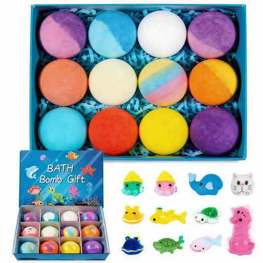 Bath Bombs for Kids with Toys Inside (12 pcs)