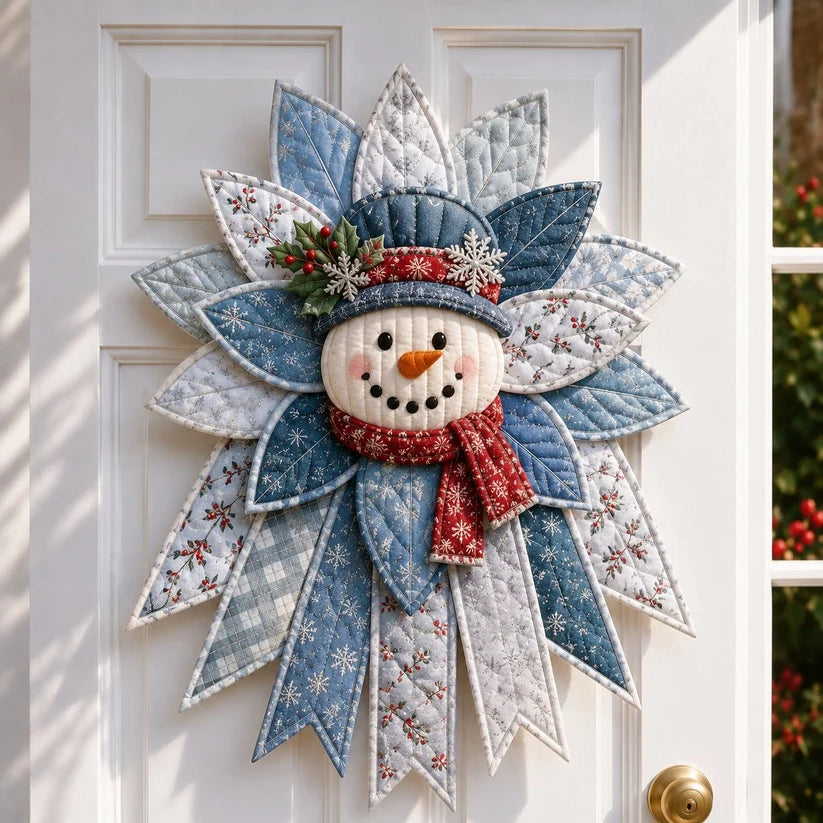 ❤️ Holiday Celebration 50% OFF 🎄 – Festive Quilted Christmas Door Hanging DIY Sewing Kit