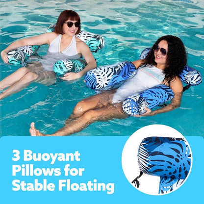 Inflatable Water Seat Amusement Lounger Floating Bed