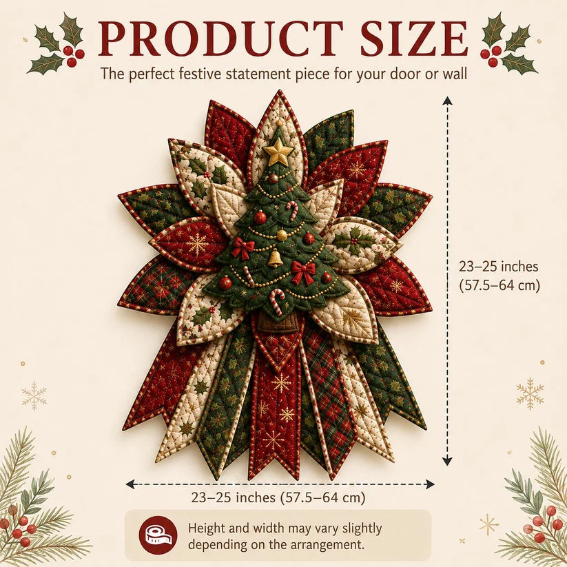 ❤️ Holiday Celebration 50% OFF 🎄 – Festive Quilted Christmas Door Hanging DIY Sewing Kit
