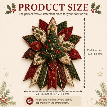❤️ Holiday Celebration 50% OFF 🎄 – Festive Quilted Christmas Door Hanging DIY Sewing Kit