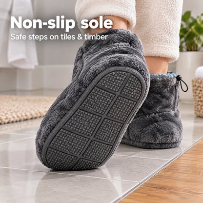 Heated Plush Slipper Boots