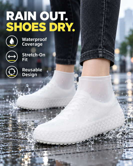 🌧️🥾 Buy 1 Get 1 Free -Outdoor Reusable Latex Rain Boot Covers | Waterproof & Durable✨✨