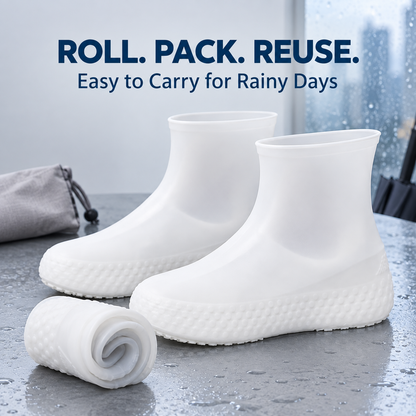 🌧️🥾 Buy 1 Get 1 Free -Outdoor Reusable Latex Rain Boot Covers | Waterproof & Durable✨✨